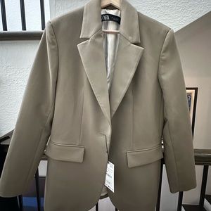 Tan Zara blazer
